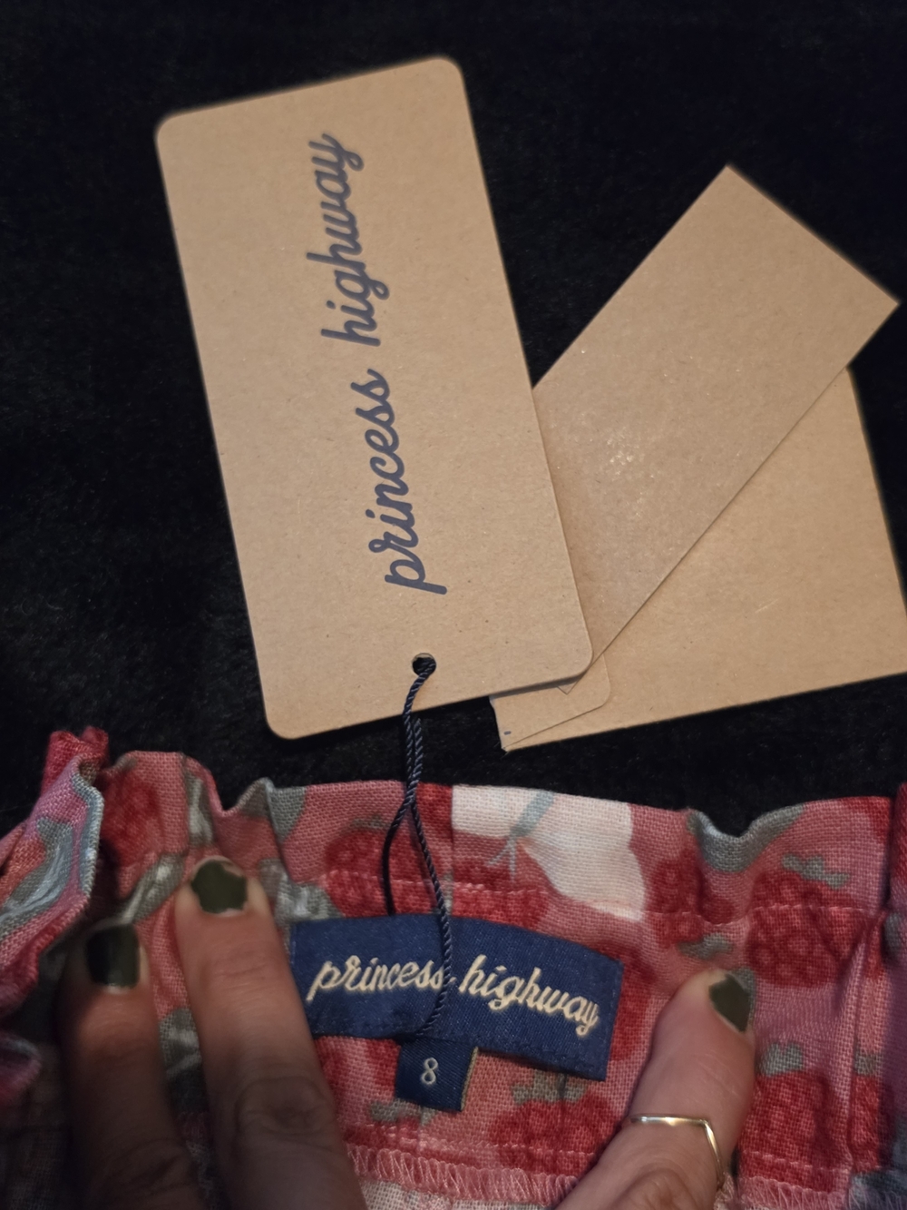 Princess Highway Raspberry High-Waisted Culottes - Picture 5 of 5